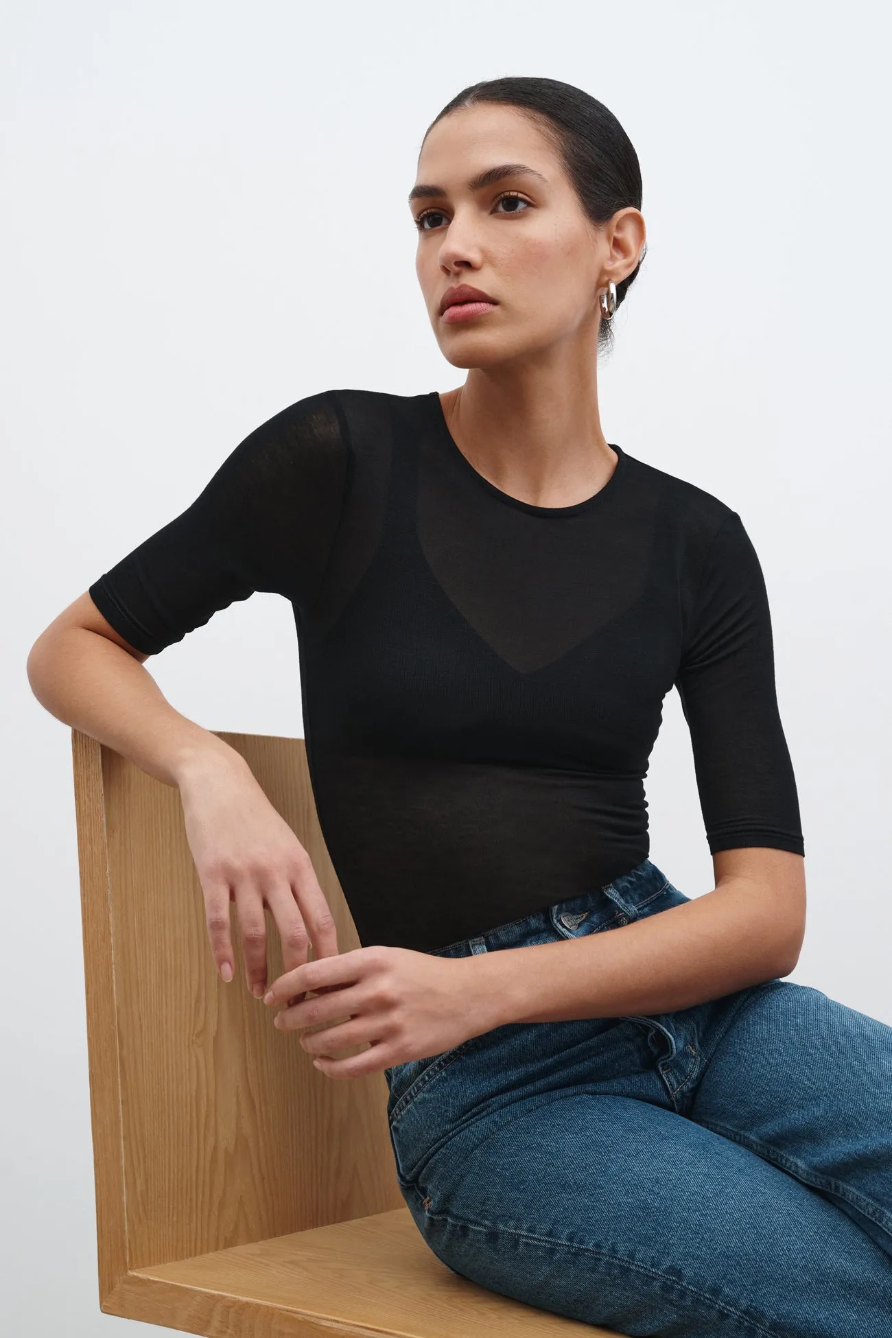 Sheer Frankie Top sold by Marcella NYC product image thumbnail 5