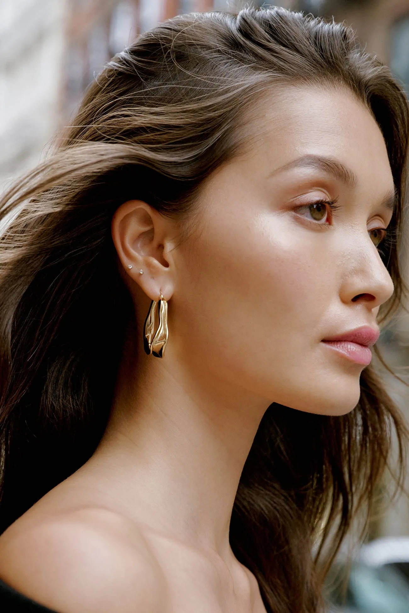 Freya Abstract Hoops sold by Marcella NYC product image thumbnail 4