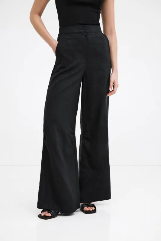 Runa Linen-Blend Pants sold by Marcella NYC