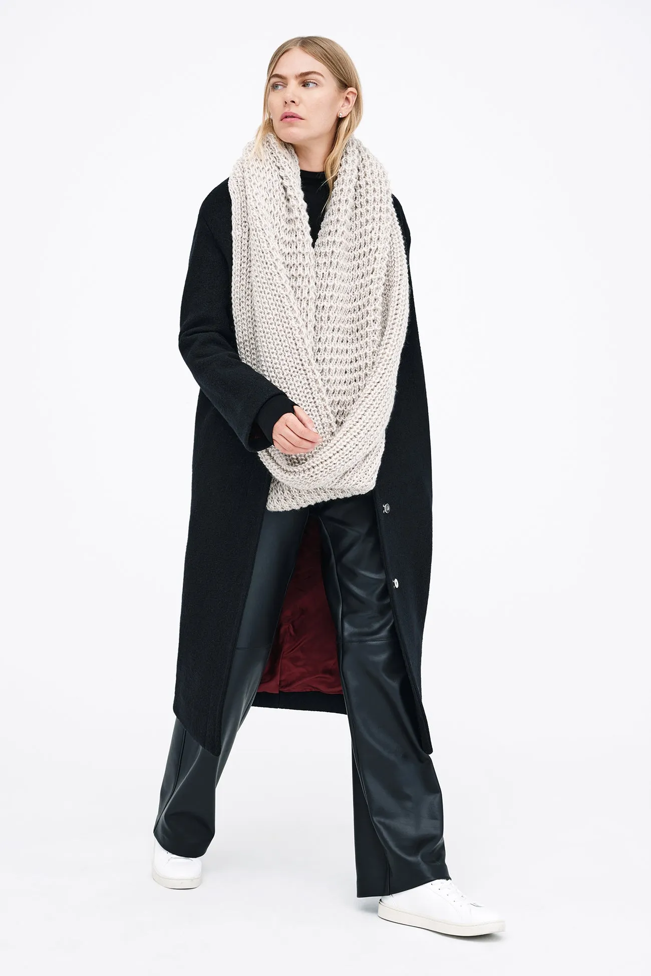 London Vegan Infinity Scarf sold by Marcella NYC product image thumbnail 5