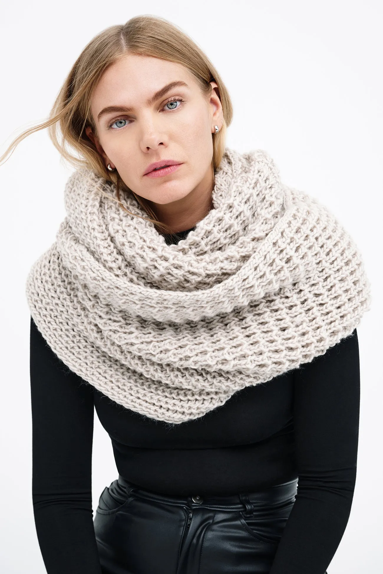 London Vegan Infinity Scarf sold by Marcella NYC product image thumbnail 3