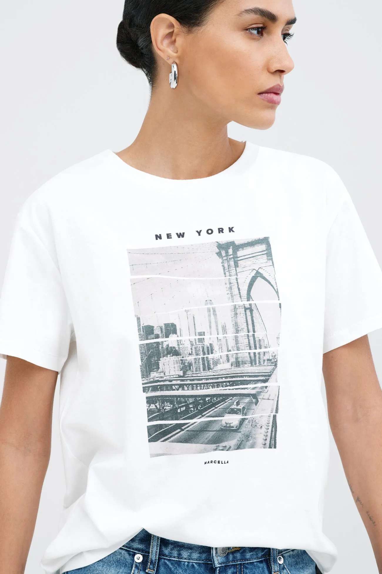 Brooklyn Bridge Graphic Tee sold by Marcella NYC product image thumbnail 5