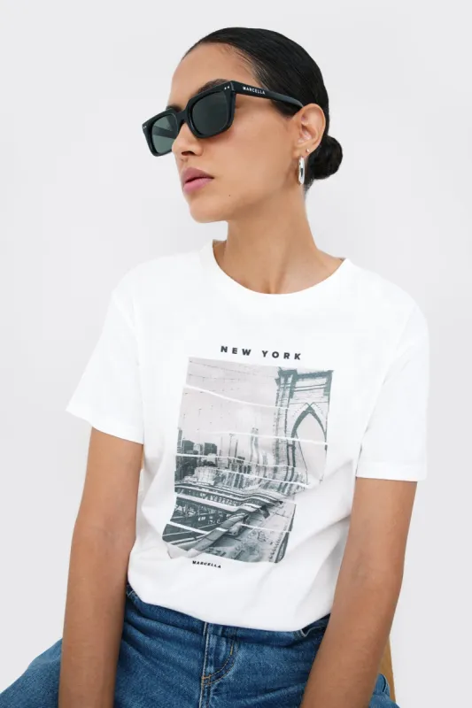 Brooklyn Bridge Graphic Tee sold by Marcella NYC