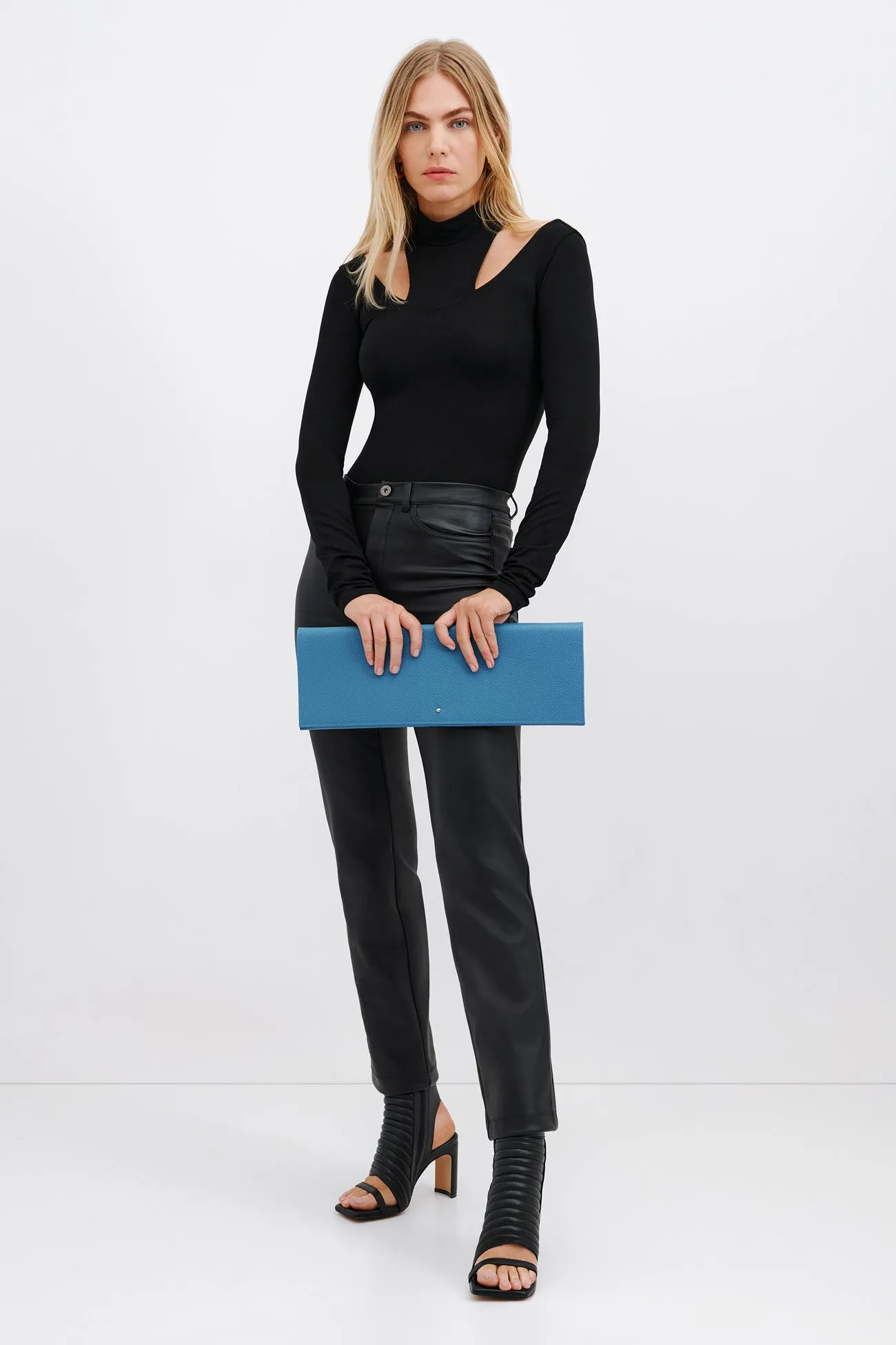 Belle Leather Clutch sold by Marcella NYC product image thumbnail 5