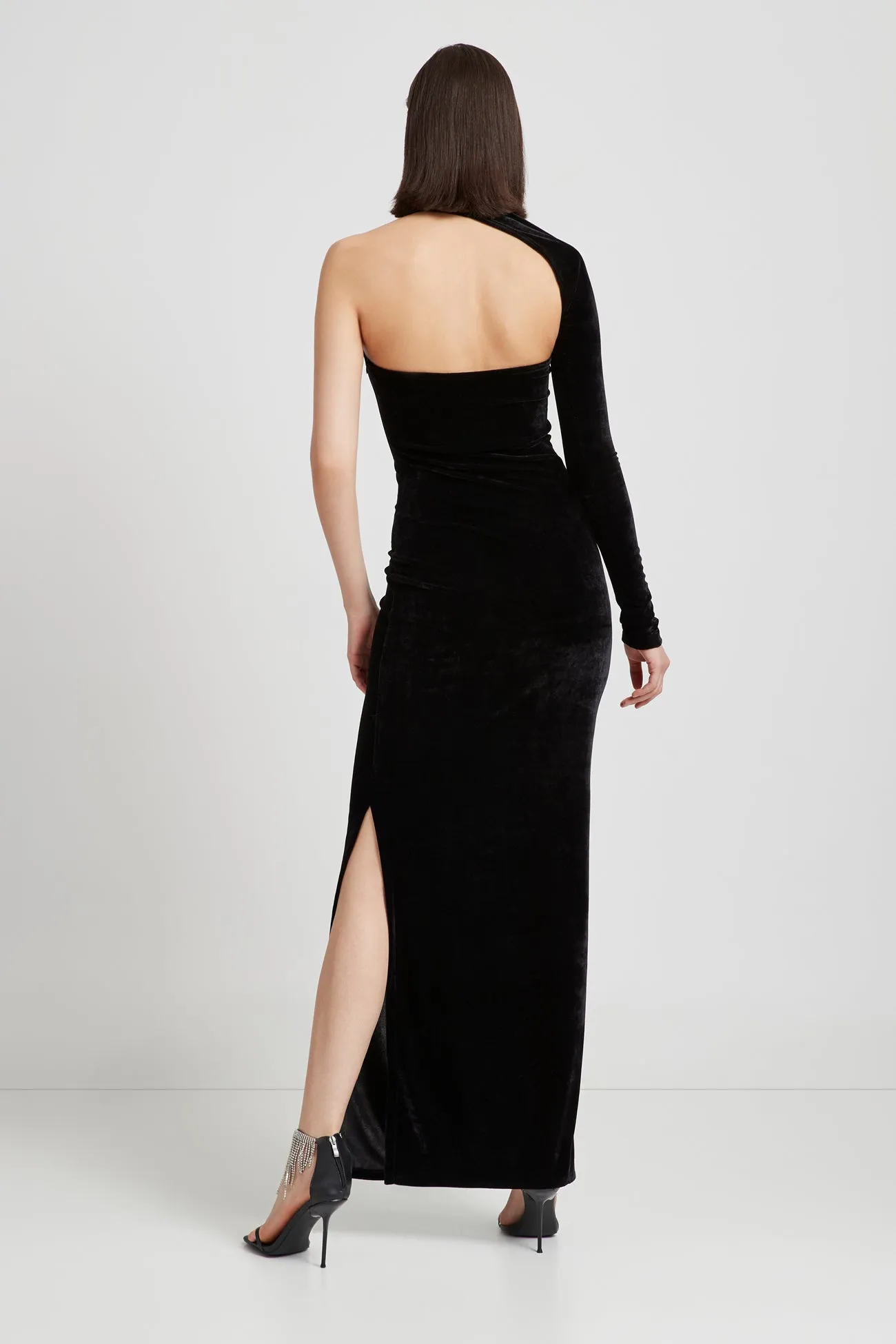 Manhattan Velvet Slit Gown sold by Marcella NYC product image thumbnail 3