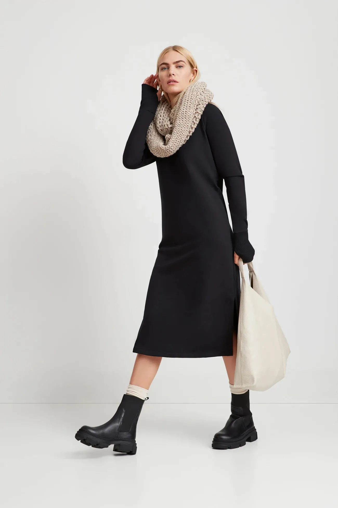 Glow Club Free Gift — Medium Grey London Scarf sold by Marcella NYC product image thumbnail 5