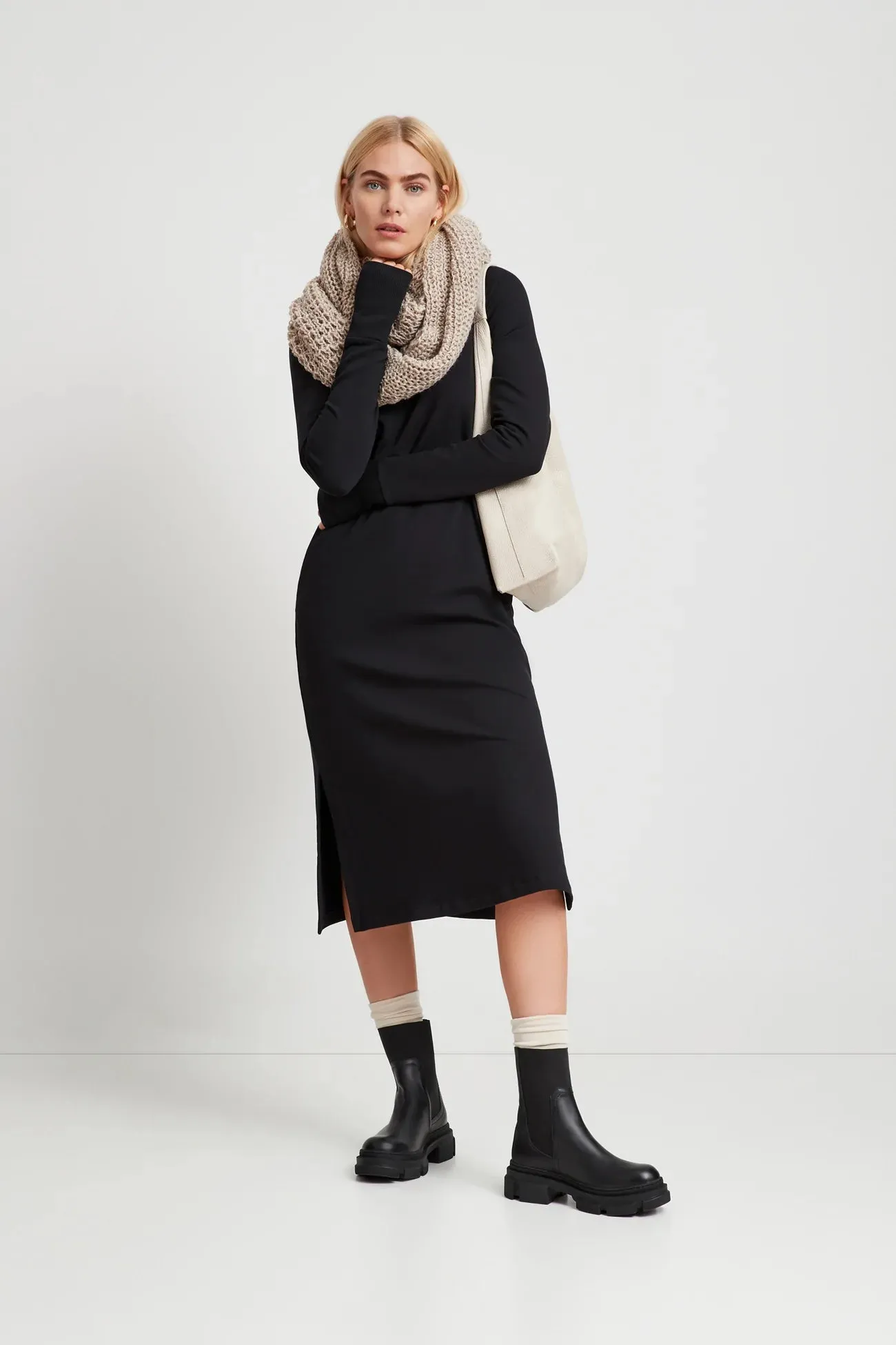 Glow Club Free Gift — Medium Grey London Scarf sold by Marcella NYC product image thumbnail 3