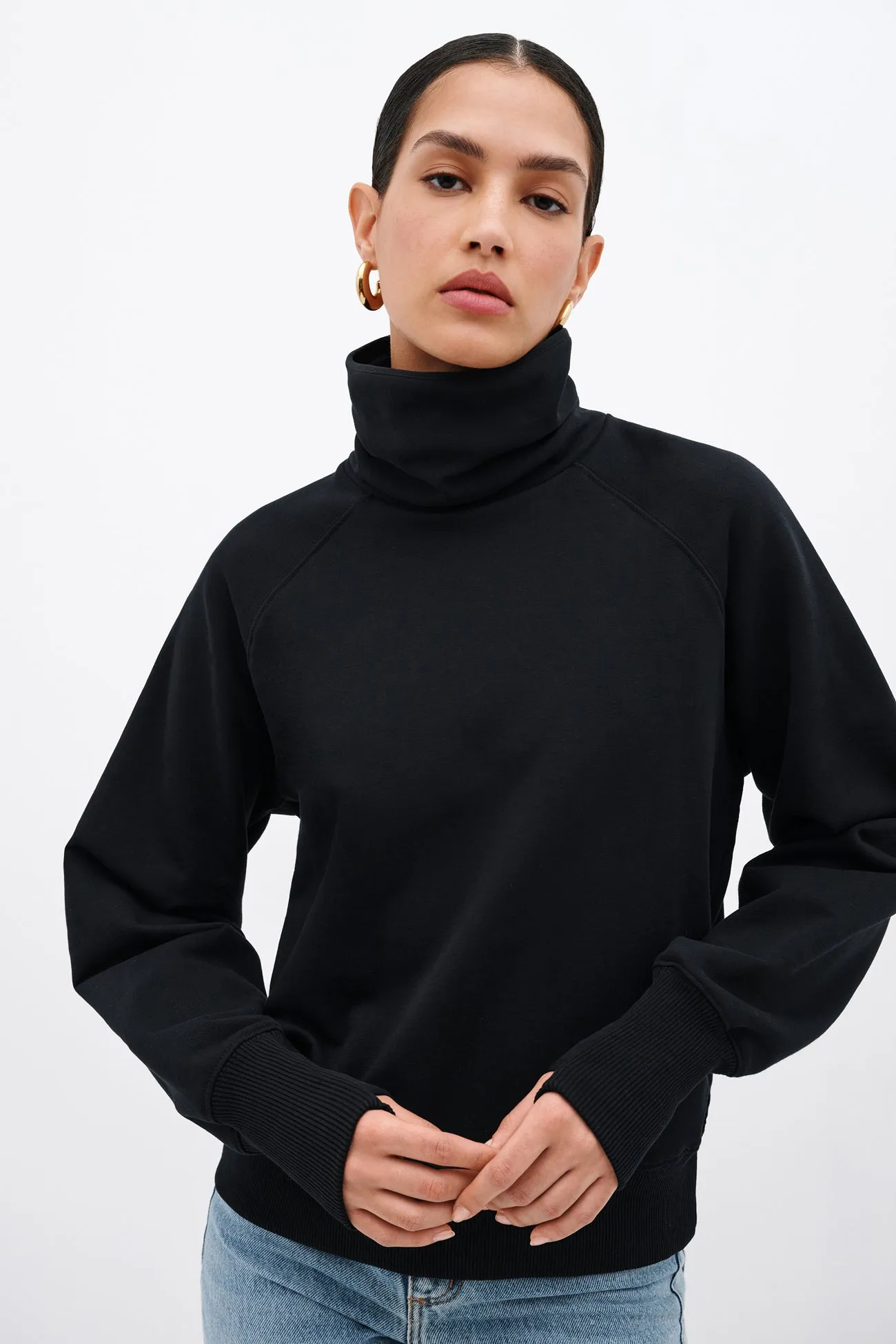 Downing Turtleneck Sweatshirt sold by Marcella NYC