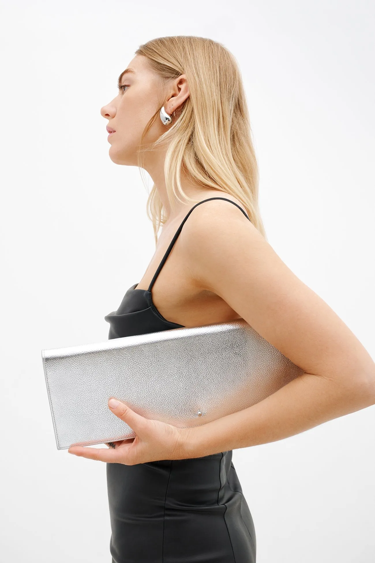 Belle Leather Clutch sold by Marcella NYC