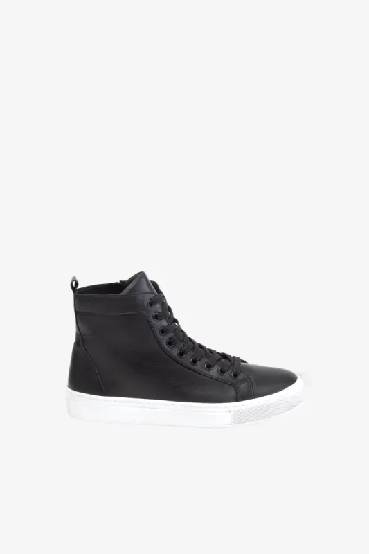 Lee Leather High-Top Sneakers sold by Marcella NYC