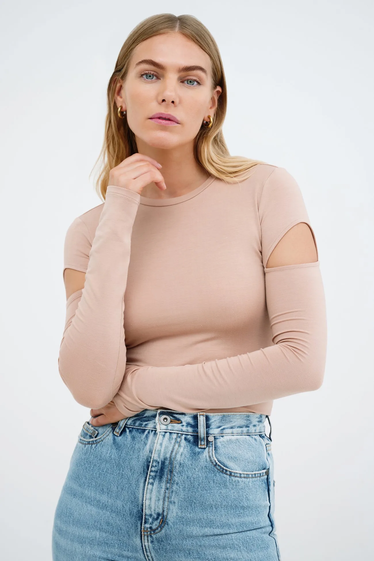 Kent Long Sleeve Top sold by Marcella NYC