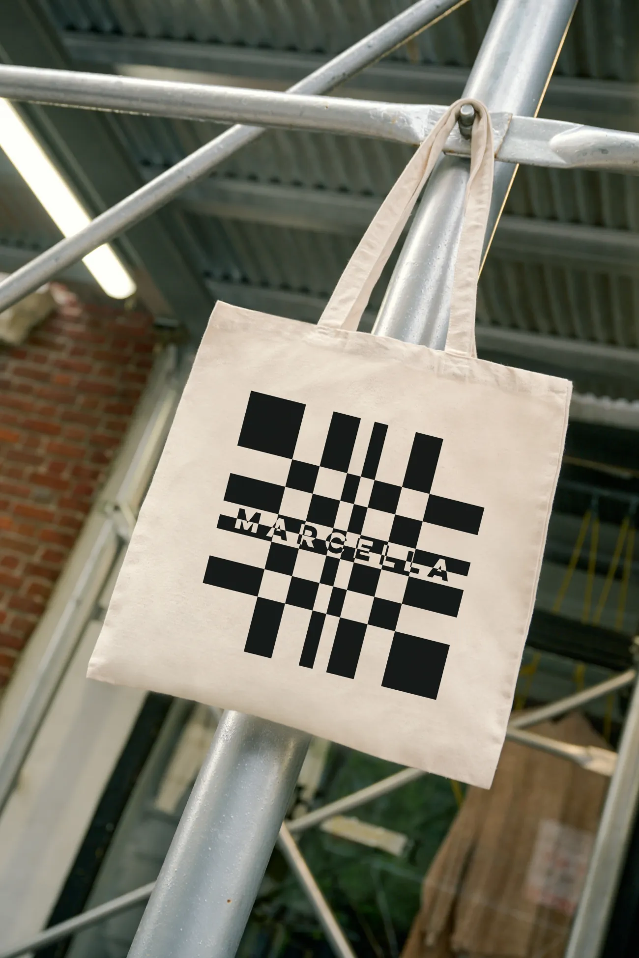 Free Gift — Geometric Print Branded Tote Bag sold by Marcella NYC product image thumbnail 2