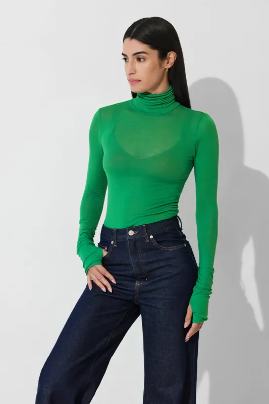 Eloise Sheer Turtleneck sold by Marcella NYC