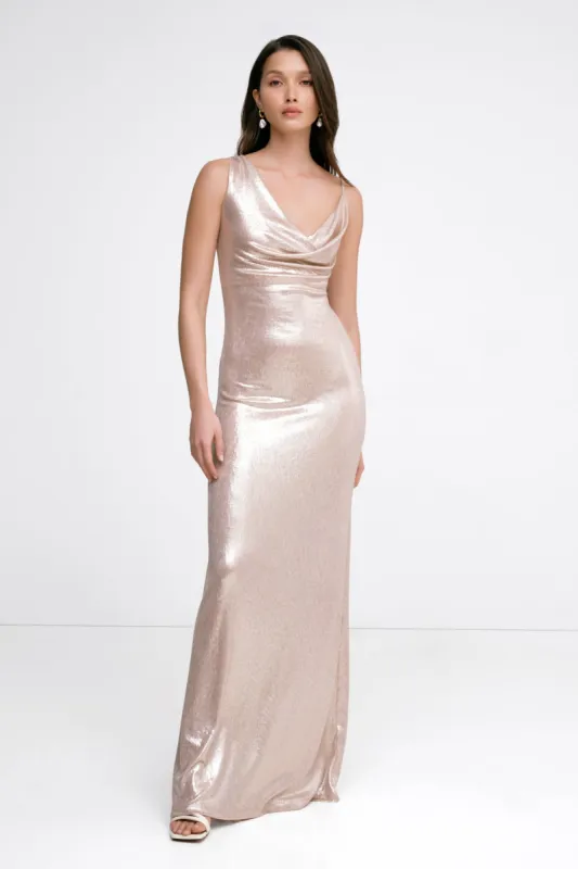 Liberty Metallic Gown sold by Marcella NYC
