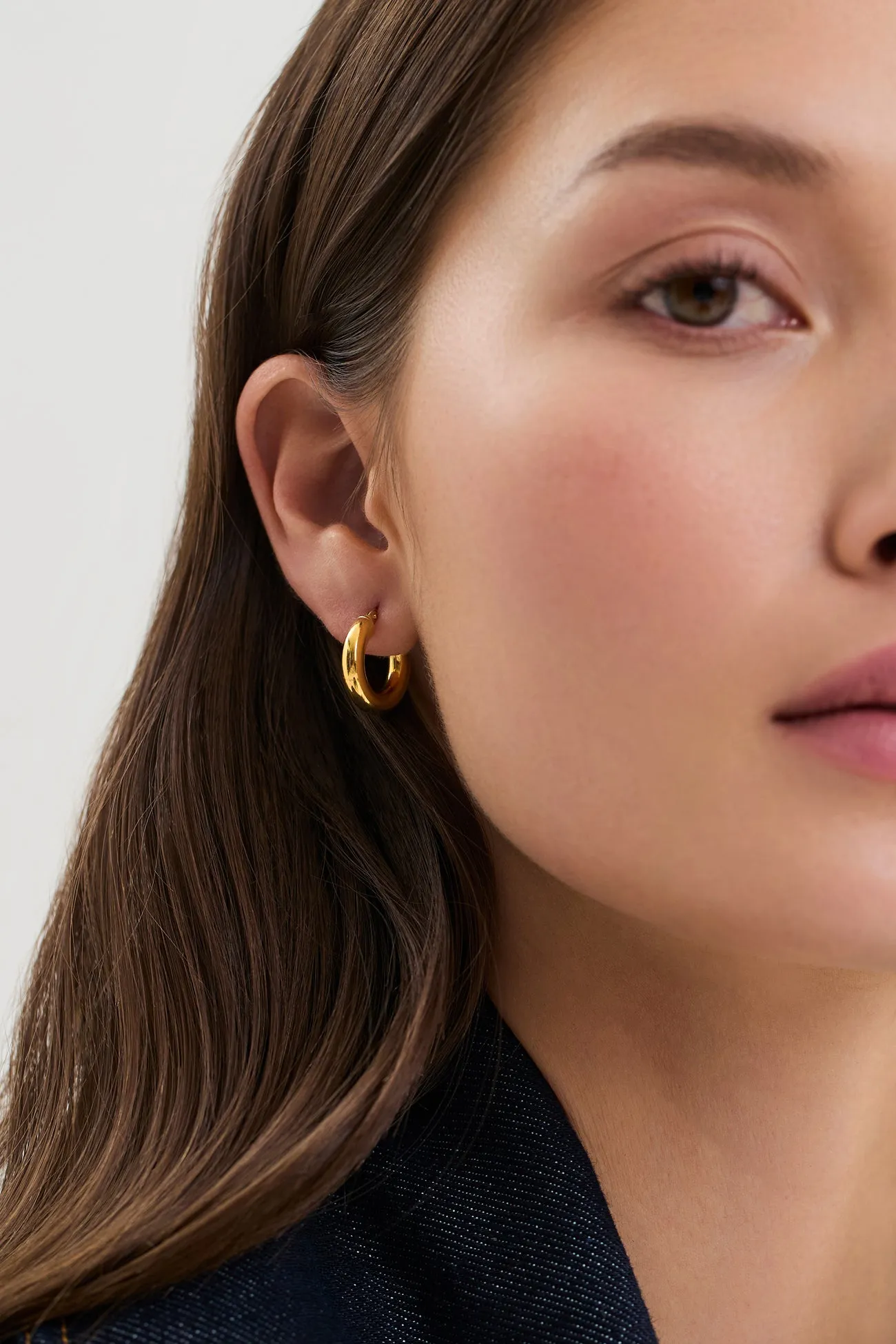14k Gold Bella Bold Hoops sold by Marcella NYC product image thumbnail 4