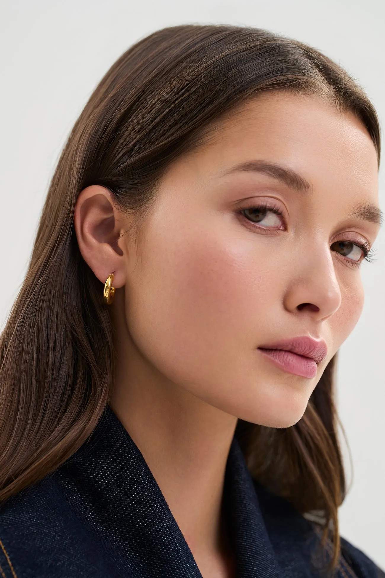 14k Gold Bella Bold Hoops sold by Marcella NYC product image thumbnail 5