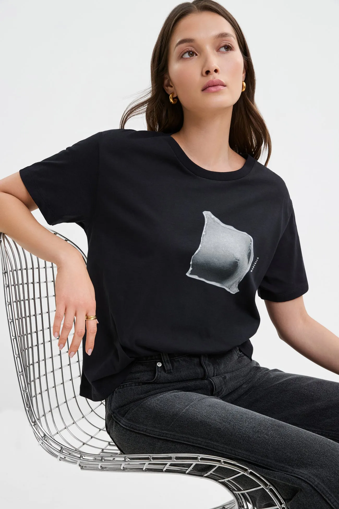 Torn Graphic Tee sold by Marcella NYC product image thumbnail 4