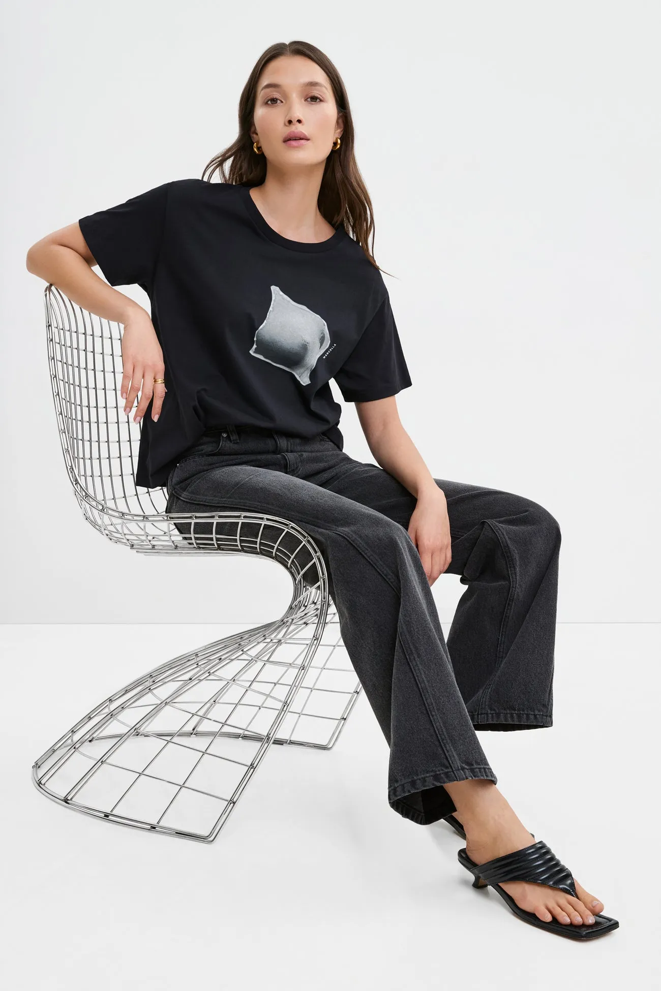 Torn Graphic Tee sold by Marcella NYC product image thumbnail 3