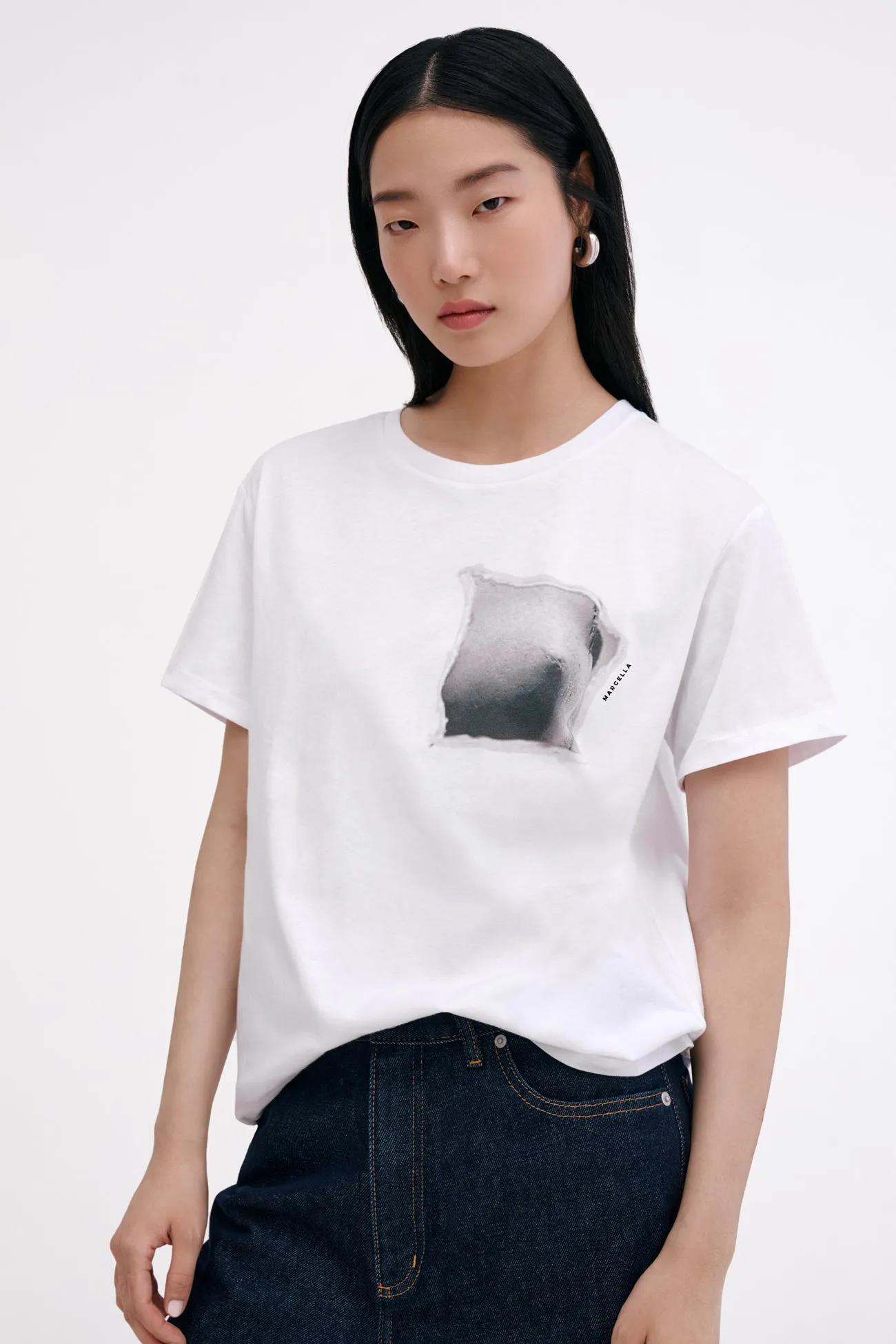 Torn Graphic Tee sold by Marcella NYC