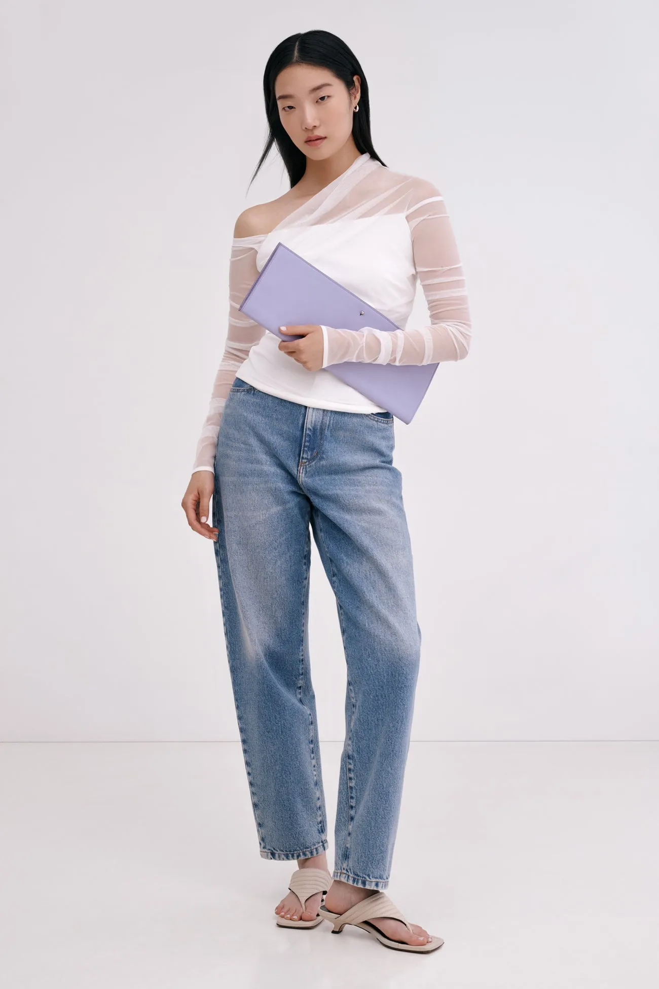 Belle Leather Clutch sold by Marcella NYC product image thumbnail 4