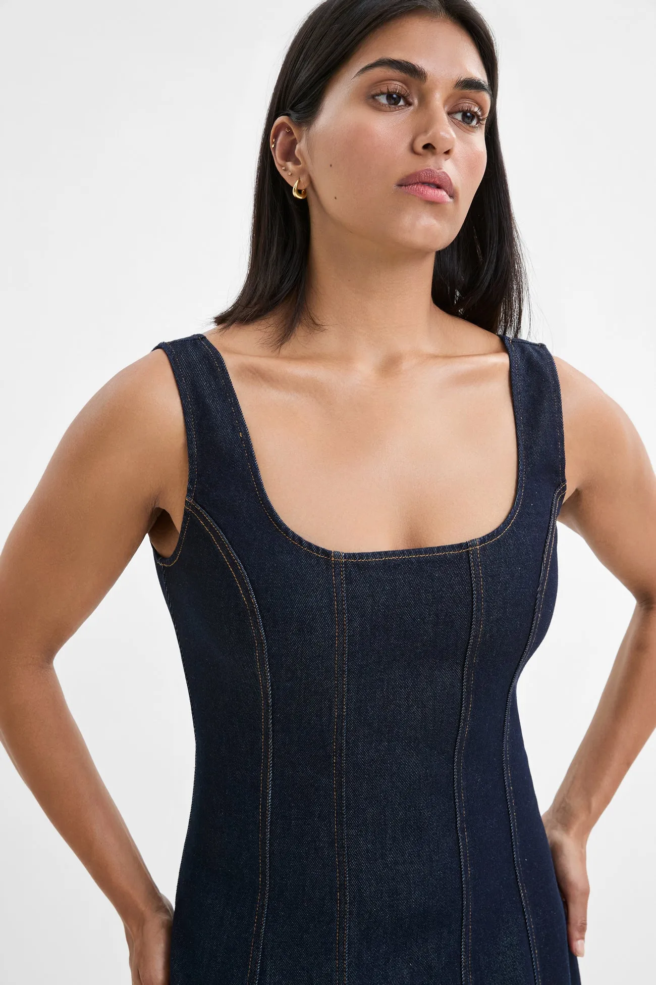 Melrose Denim Dress sold by Marcella NYC product image thumbnail 2