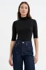 Ana Mock Neck Top sold by Marcella NYC