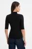 Ana Mock Neck Top sold by Marcella NYC