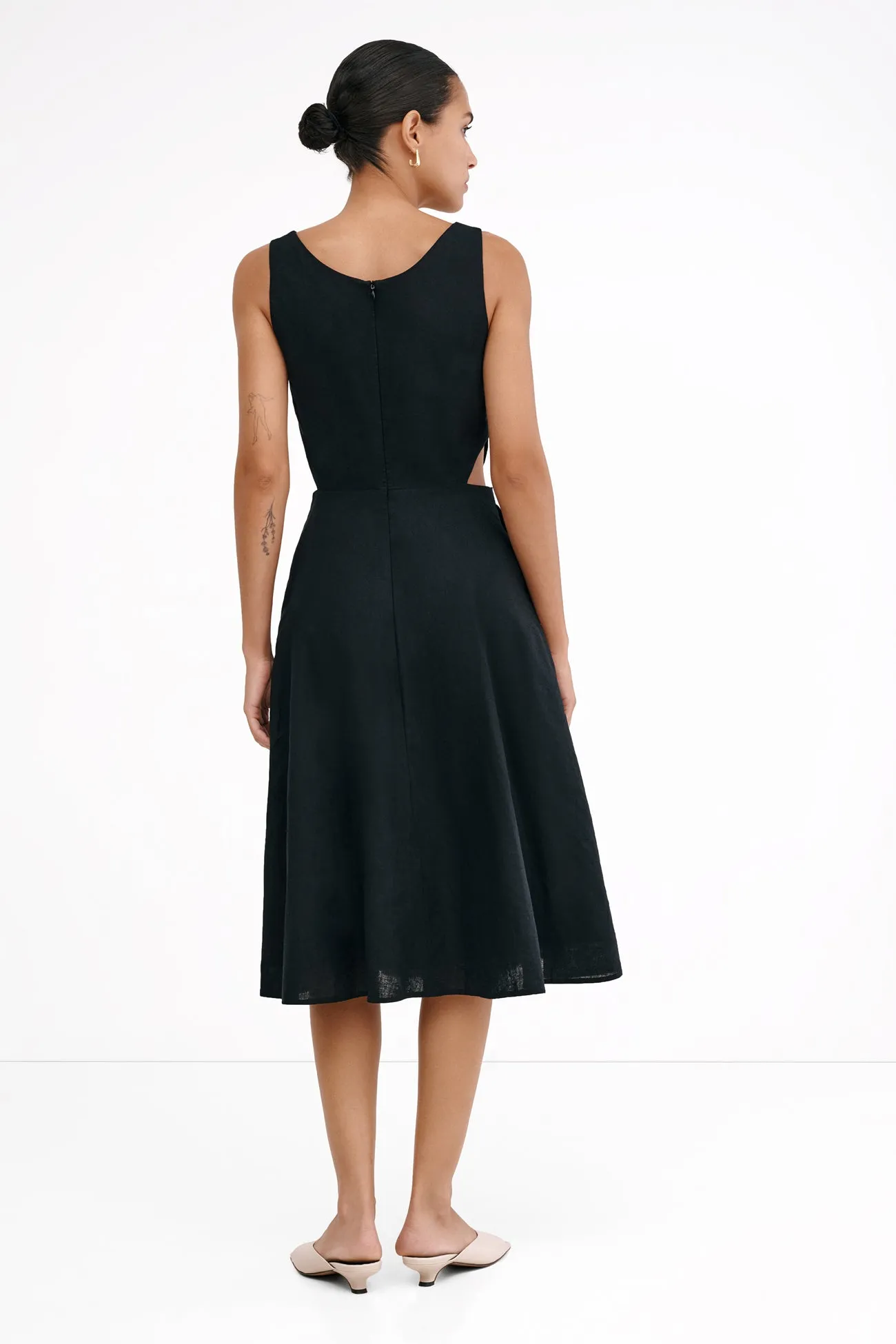 Caroline Linen-Blend Dress sold by Marcella NYC product image thumbnail 5