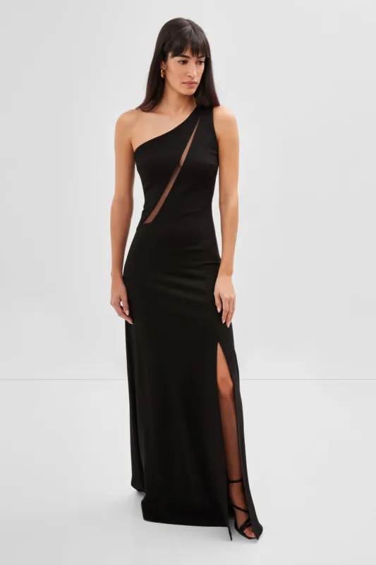 Maya Beaded Mesh Maxi Dress - White | Parallel