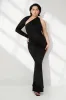 Petite Manhattan One Shoulder Gown sold by Marcella NYC