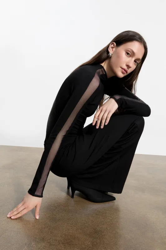 Suma Mock Neck Top sold by Marcella NYC