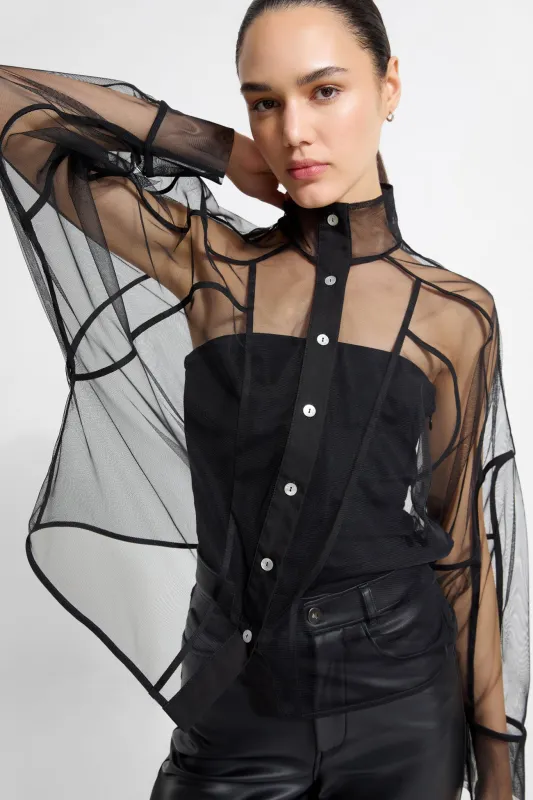 Lane Mesh Shirt sold by Marcella NYC