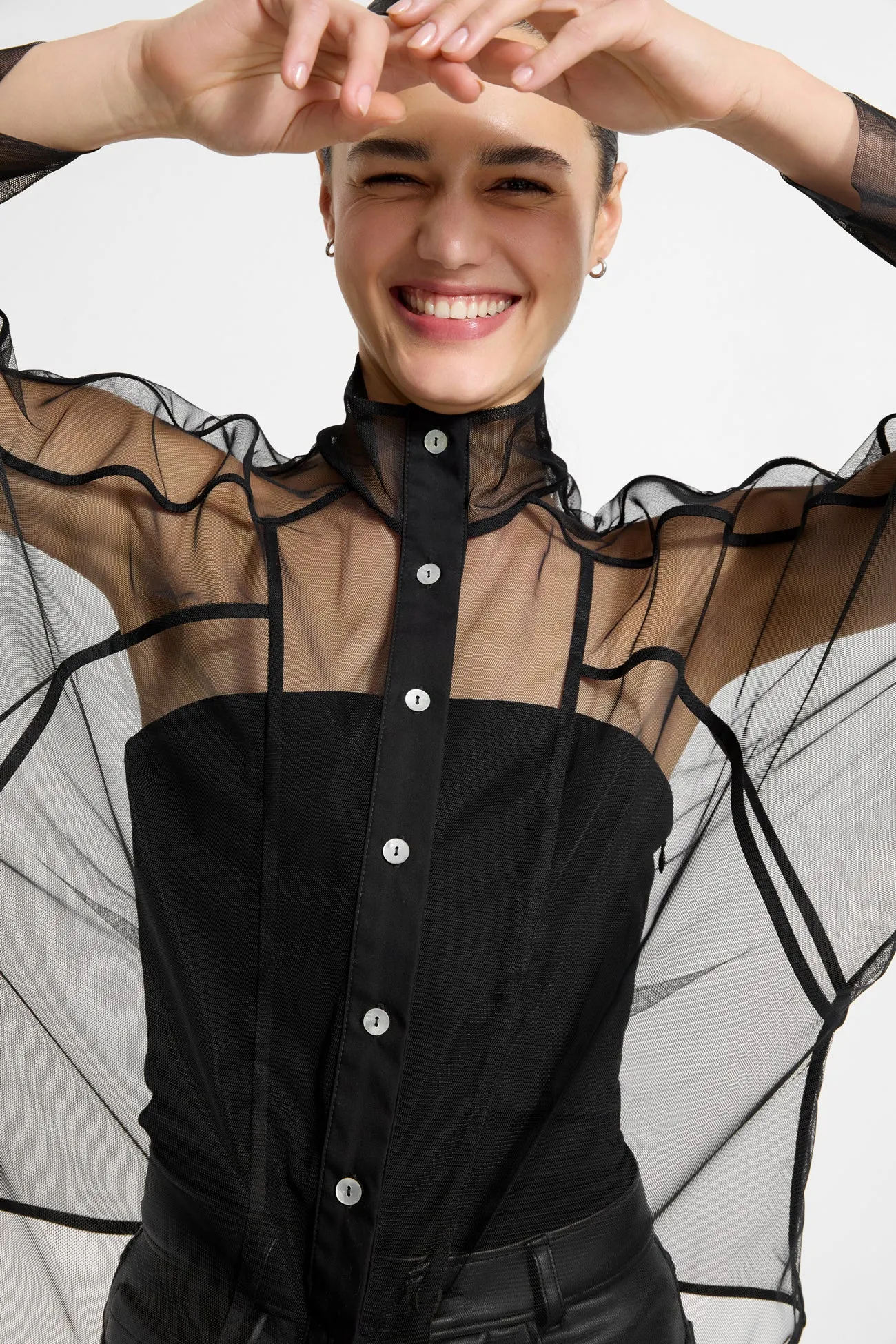Lane Mesh Shirt sold by Marcella NYC product image thumbnail 3