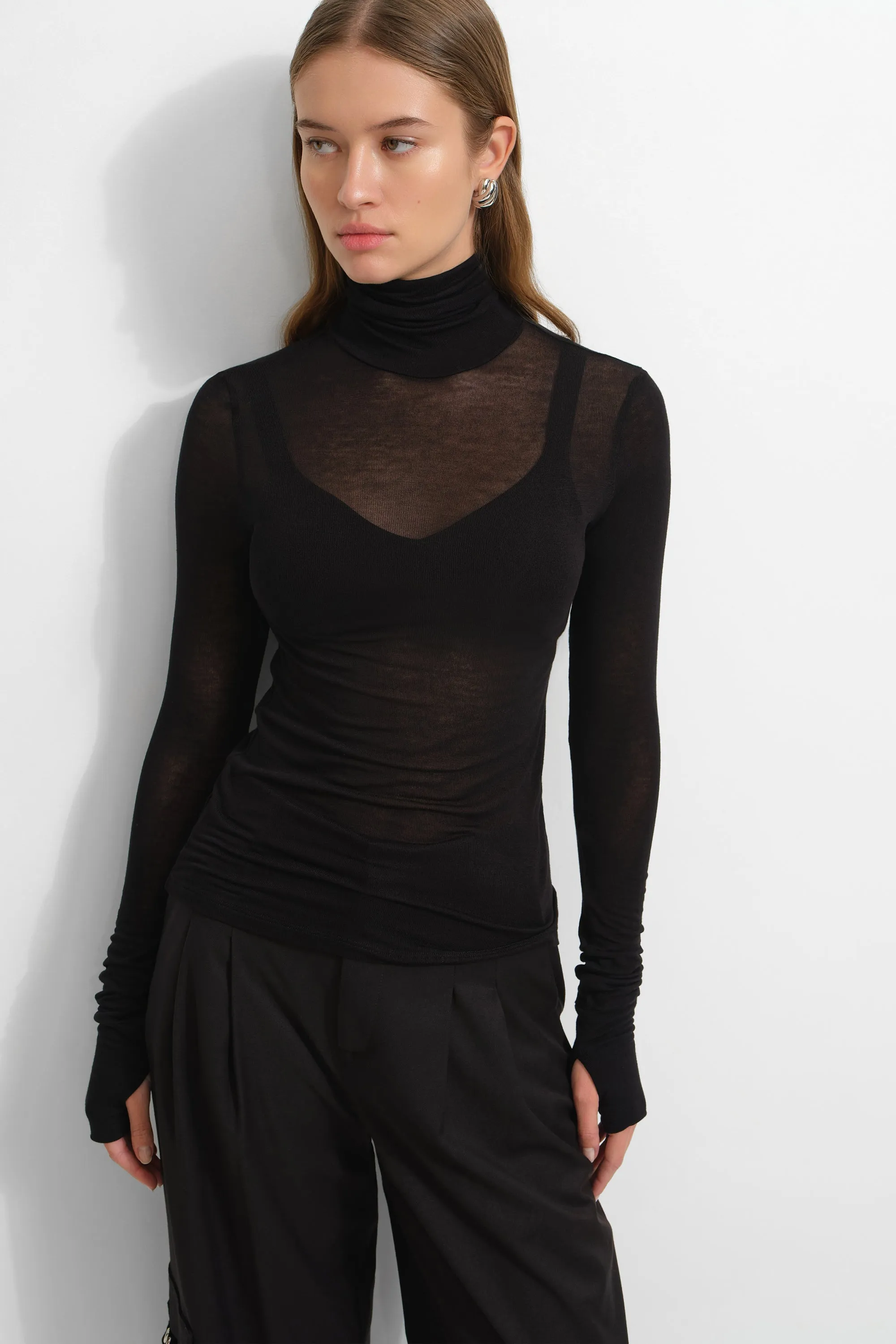 Eloise Sheer Turtleneck sold by Marcella NYC product image thumbnail 3