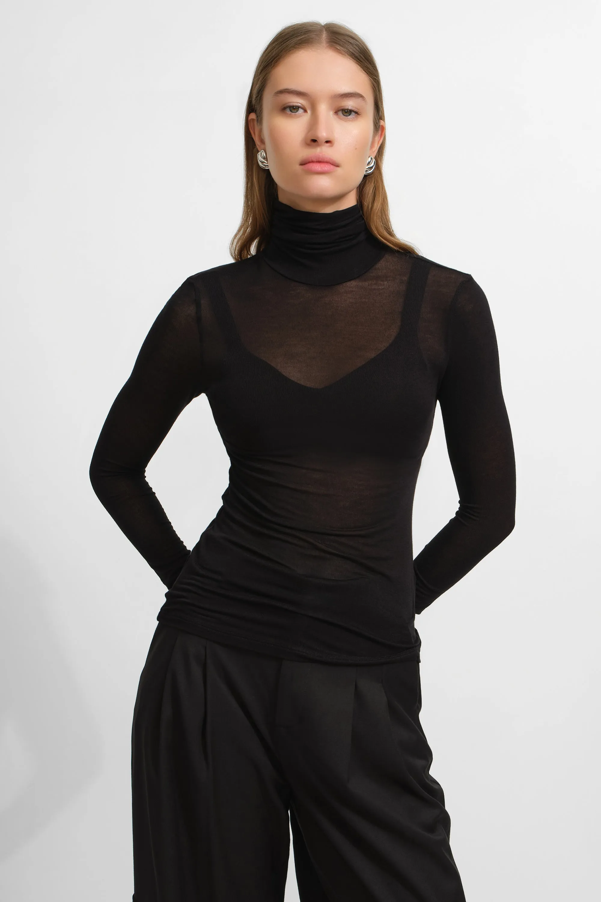 Eloise Sheer Turtleneck sold by Marcella NYC product image thumbnail 5