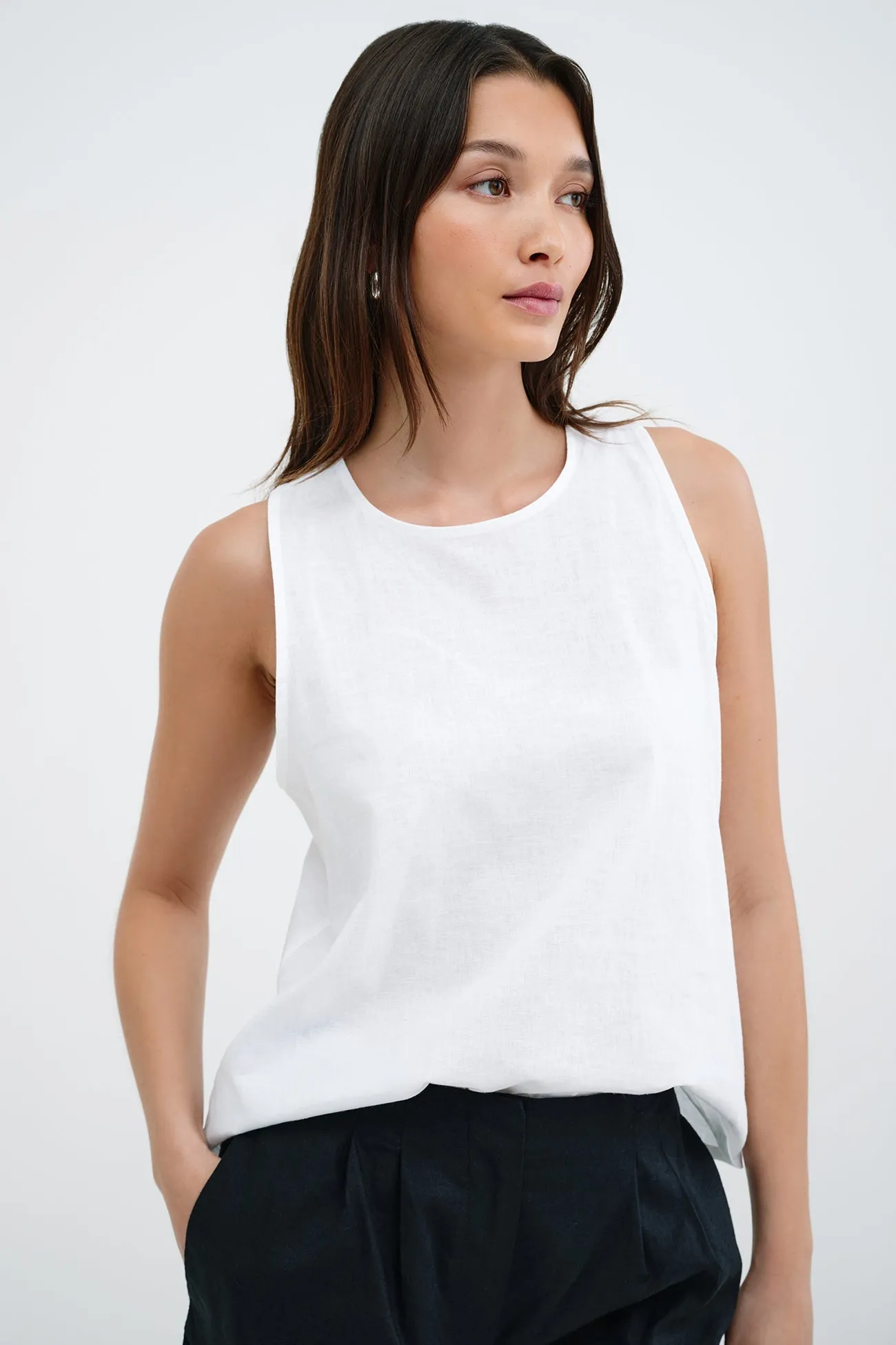 McKinley Linen-Blend Top sold by Marcella NYC product image thumbnail 4