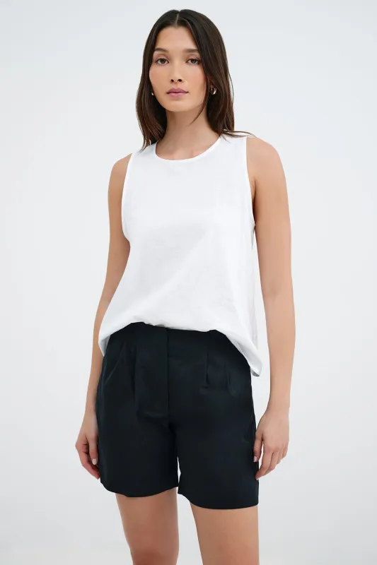 McKinley Linen-Blend Top made by Marcella NYC