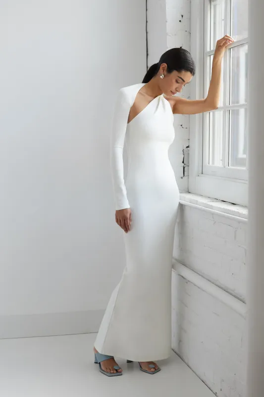 Manhattan One Shoulder Gown made by Marcella NYC