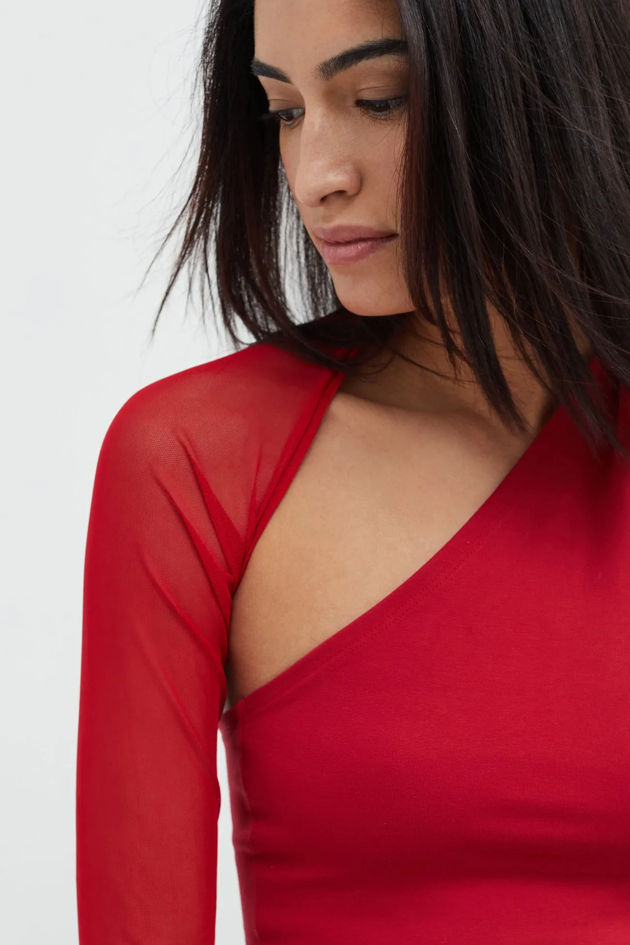 Manhattan Mesh Sleeve Top sold by Marcella NYC product image thumbnail 2