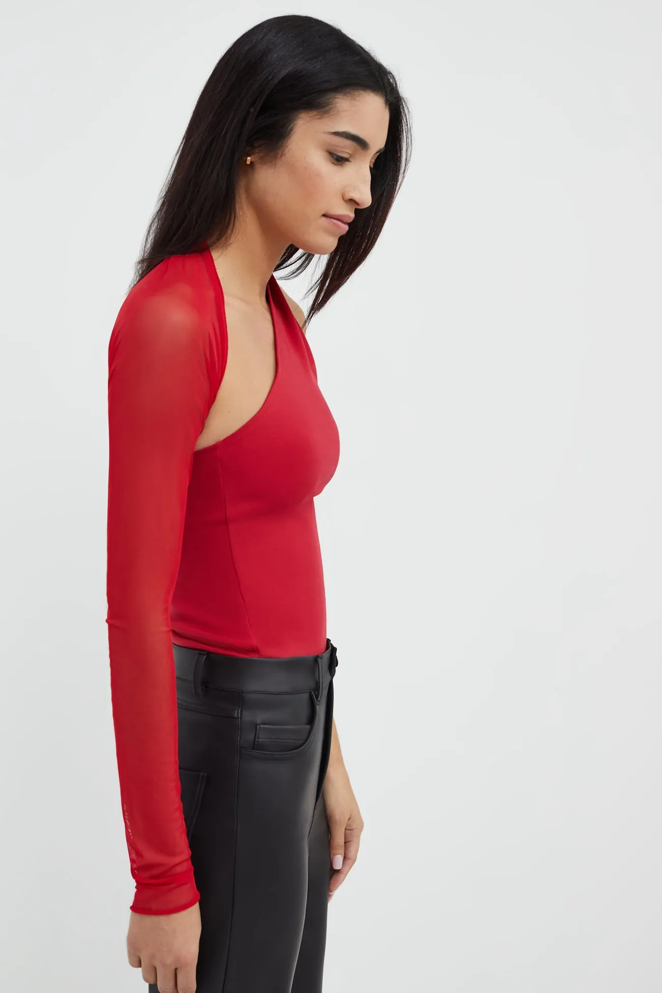 Manhattan Mesh Sleeve Top sold by Marcella NYC product image thumbnail 4