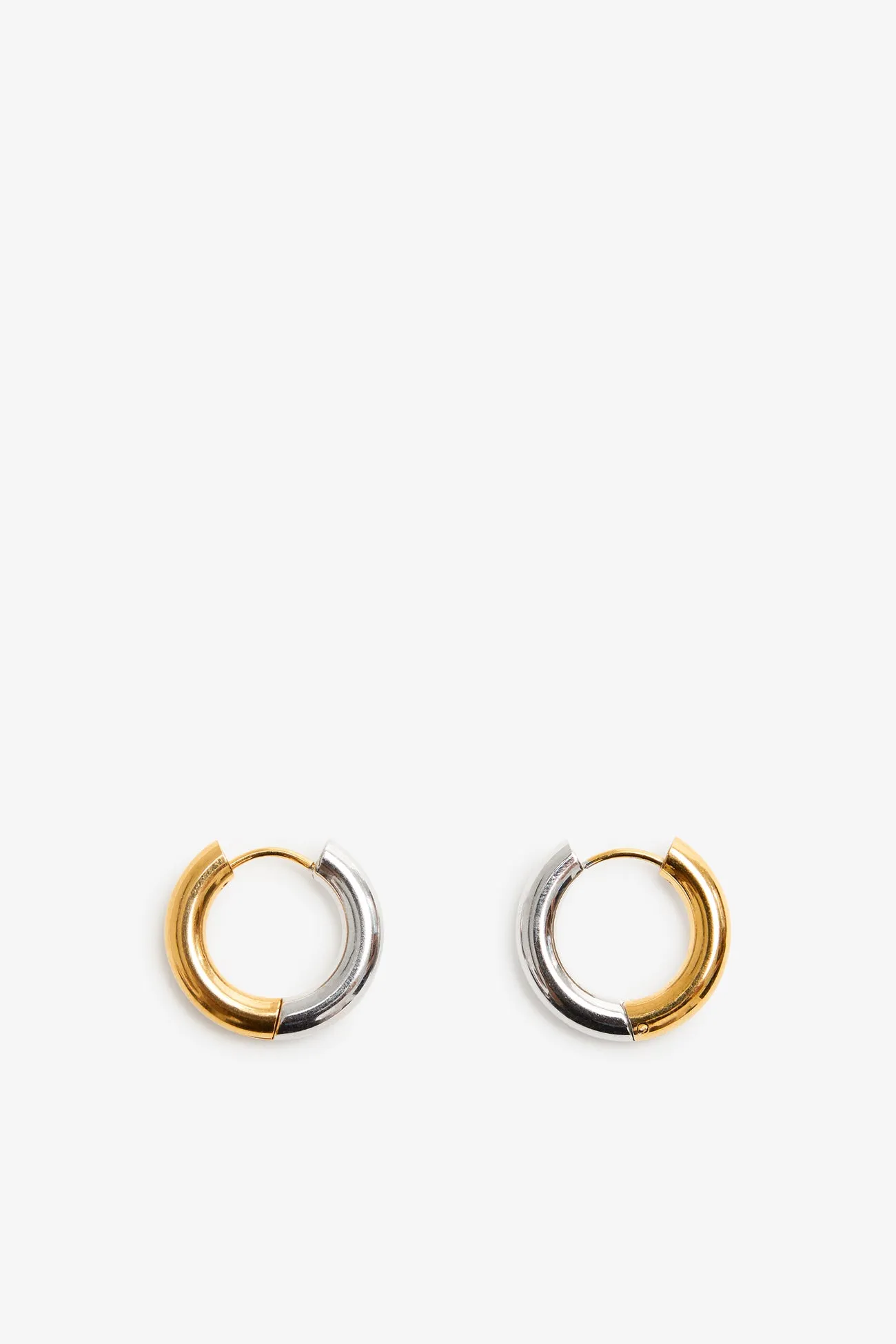 Emery Two-Toned Hoops sold by Marcella NYC product image thumbnail 3