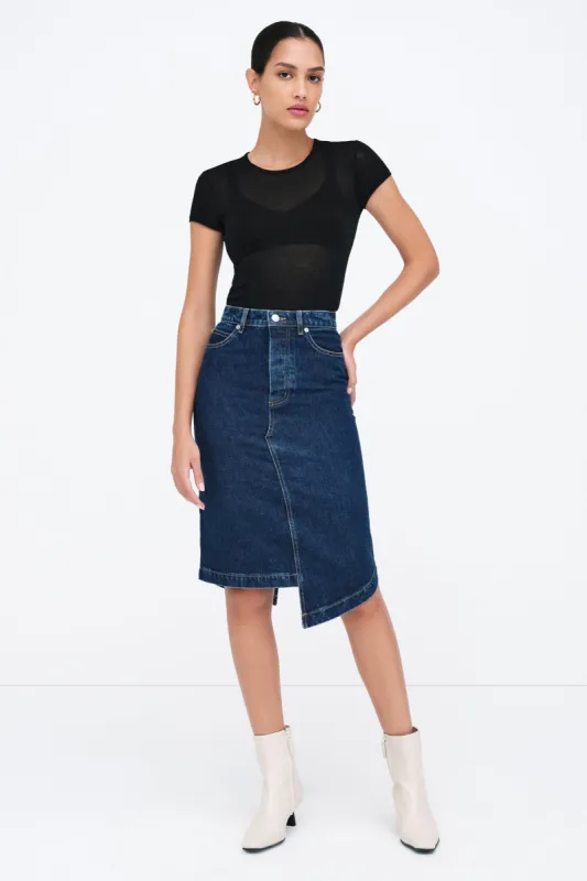 LES Denim Skirt sold by Marcella NYC
