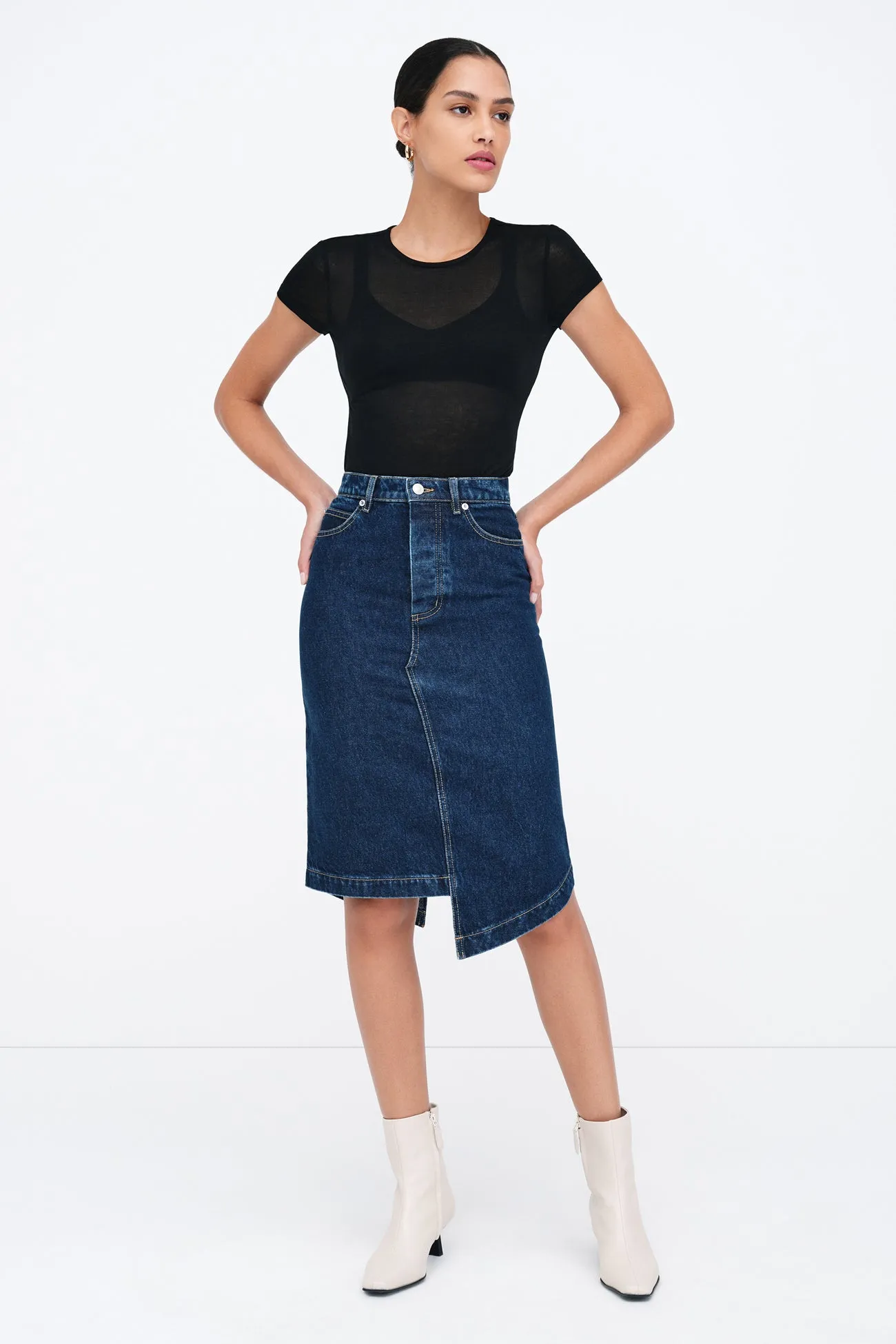 LES Denim Skirt sold by Marcella NYC product image thumbnail 4