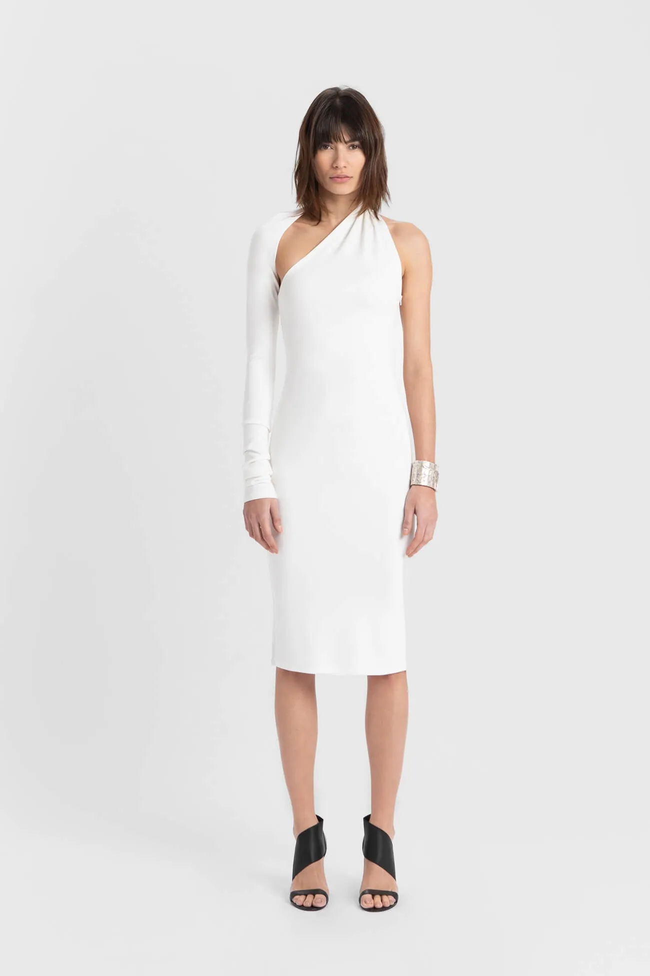 Manhattan One Shoulder Midi Dress sold by Marcella NYC product image thumbnail 3