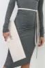 Belle Leather Clutch sold by Marcella NYC