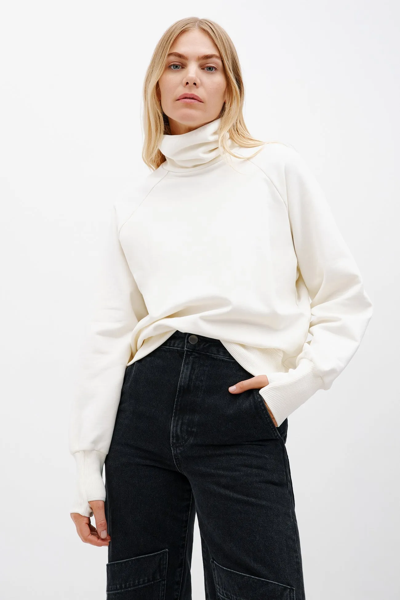 Downing Turtleneck Sweatshirt sold by Marcella NYC