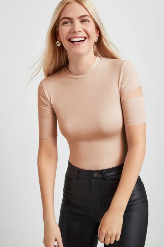 Beige Esme Top sold by Marcella NYC