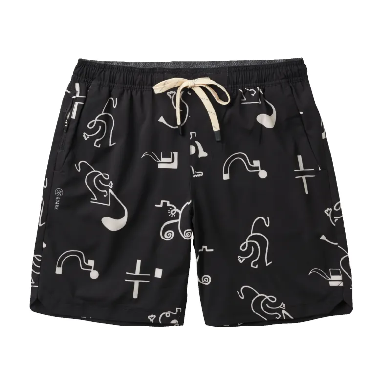 Serrano 2.0 Shorts 8" - Black/Fog sold by Roark