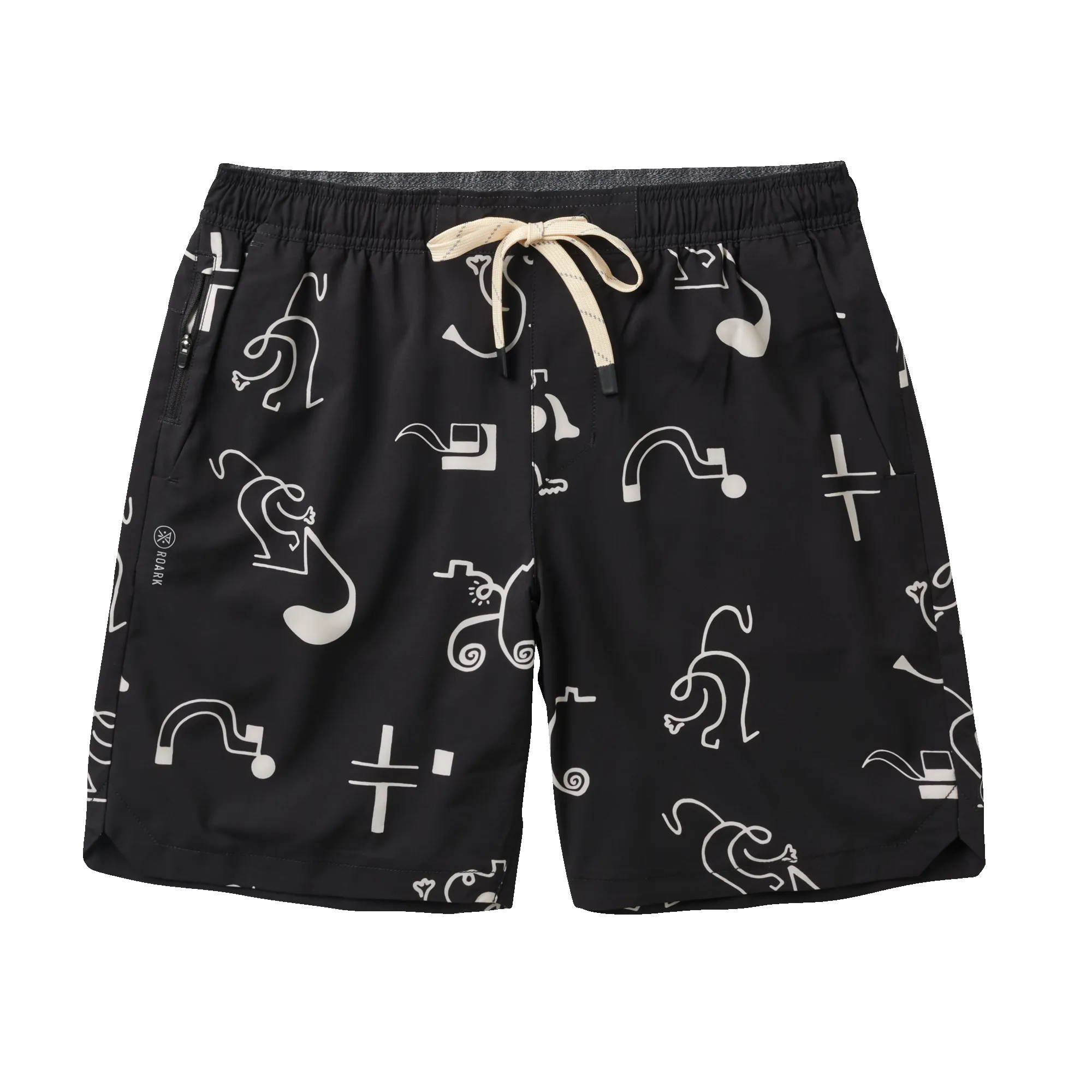 Serrano 2.0 Shorts 8" - Black/Fog sold by Roark