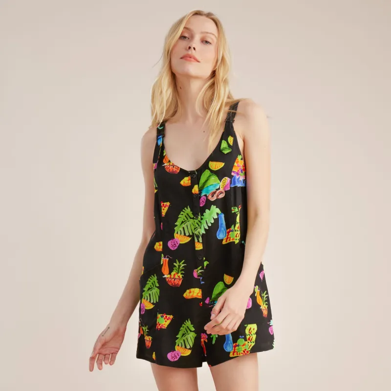 Sundaze Romper - Black Print sold by Roark